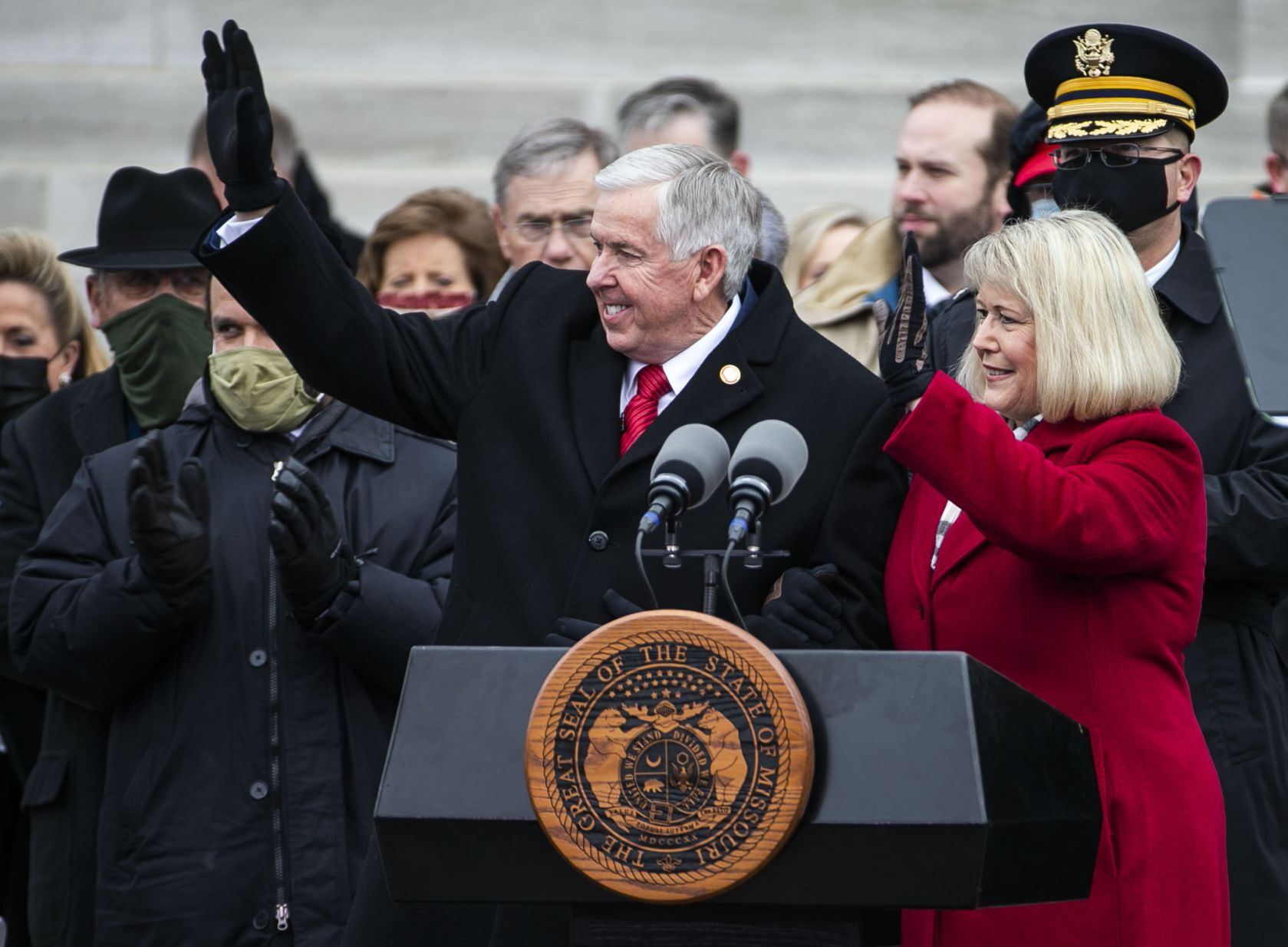 Governor Parson sworn in at Bicentennial Inauguration